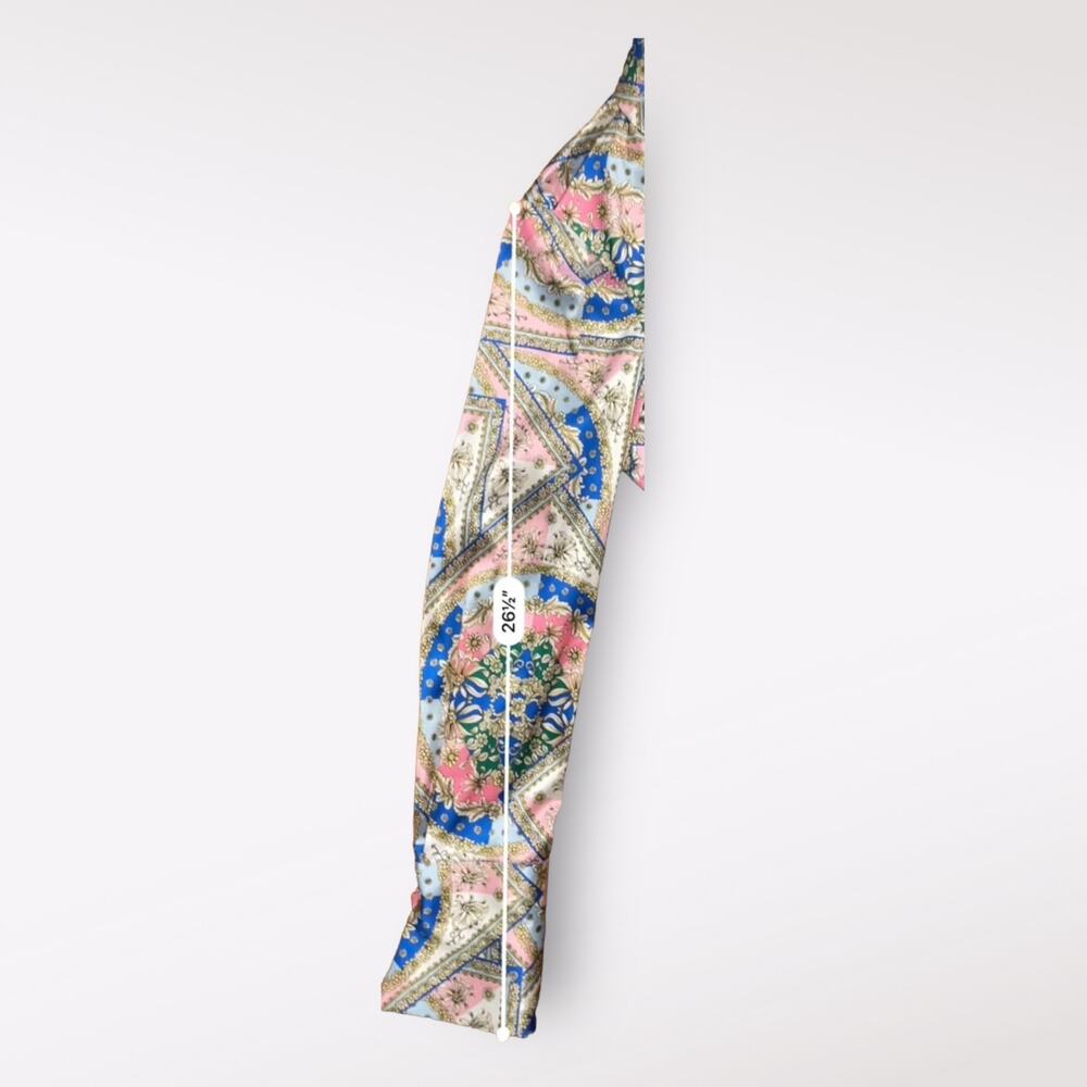 Boston Proper Baroque Scroll Print Button Up Char… - image 5